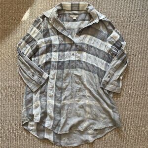 Burberry checker plaid shirt